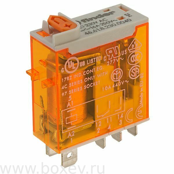 466182300040 Миниатюрное реле, 1СO 16A. Uc=АC 230B