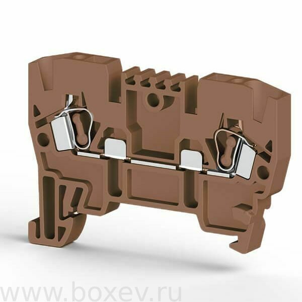 YBK4 коричневый. Клеммы Klemsan, 4.0 мм2, пружинные
