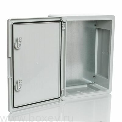 PP3004 Шкаф пластиковый, глухая дверь, с МП. ШВГ: 300x400x170 мм. IP65. IK10.