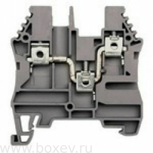 AVK 4C серый. Клемма 3-х выводная, 4мм2. 325109