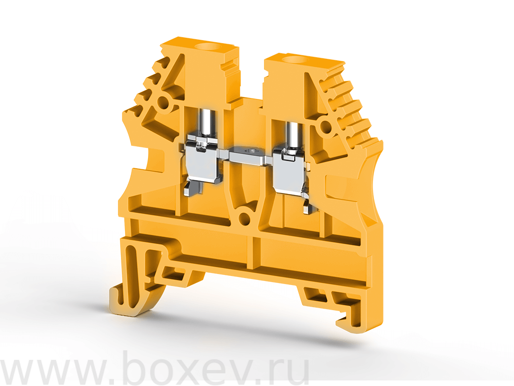 AVK4 RD(RP) жёлтый. Клемма Klemsan, 4.0 мм2. 304213RP
