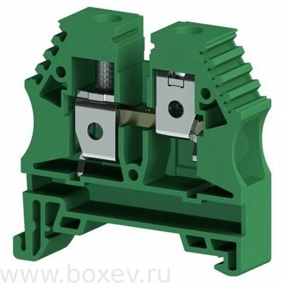 AVK10(RP) Клемма 10 мм2, винтовая. Цвет зелёный. 304152RP