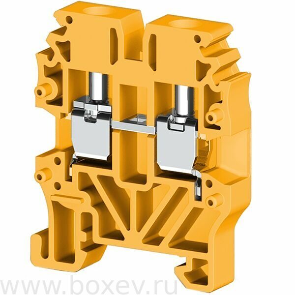 Миниклеммник винтовой 2.5 мм2 (жёлтый); MVK2,5