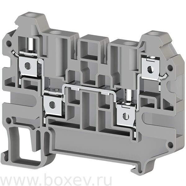 Клеммник 4-х выводной, 4 мм2, (серый); AVK 4CC