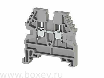 AVK2,5 RD(RP) Клемма 2P, 2.5 мм2, винтовая. Цвет серый. 304200RP