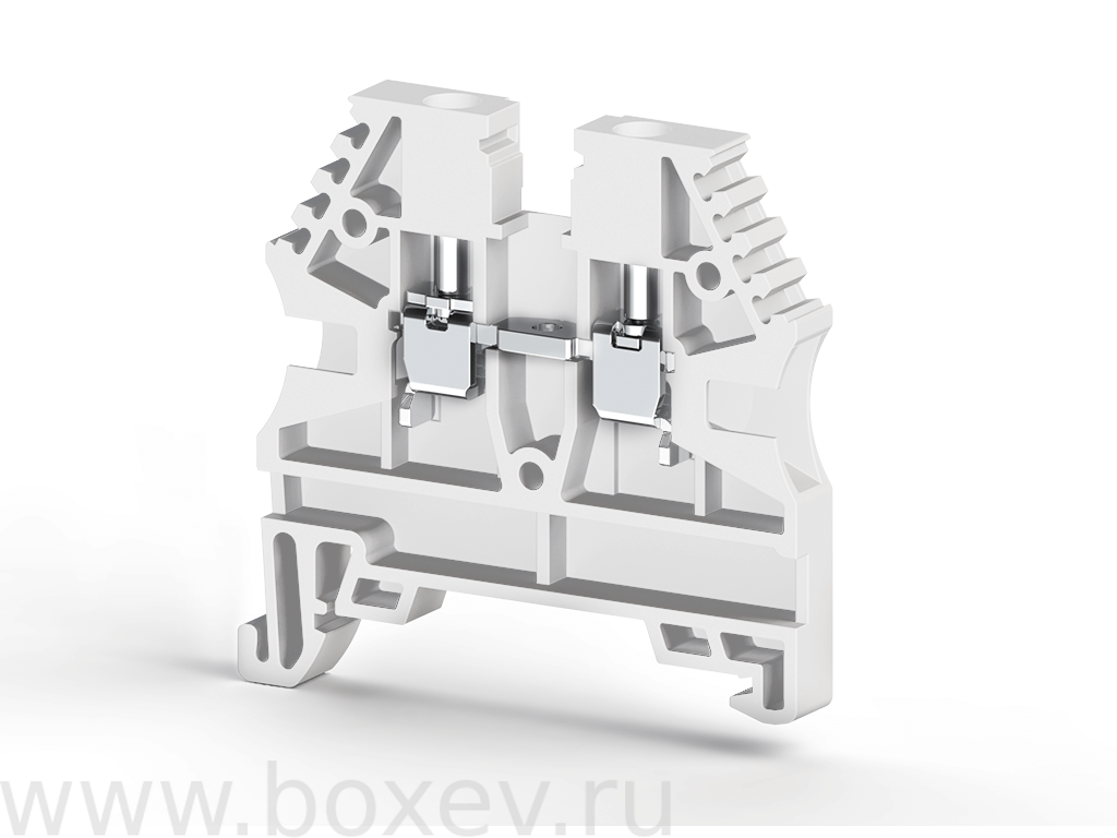 AVK4 RD Клеммник на DIN-рейку 4мм.кв. (белый);