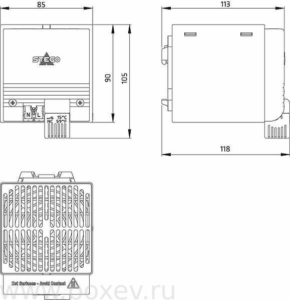 Nagrevatel-Stego-CSF-02820006-Dimension