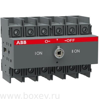 OT100F3C Реверсивный рубильник ABB. 2x 3P, Imax= 100А